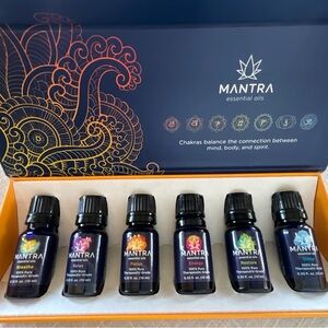 Mantra Essential Oils Chakra Collection Set of 6 NIB